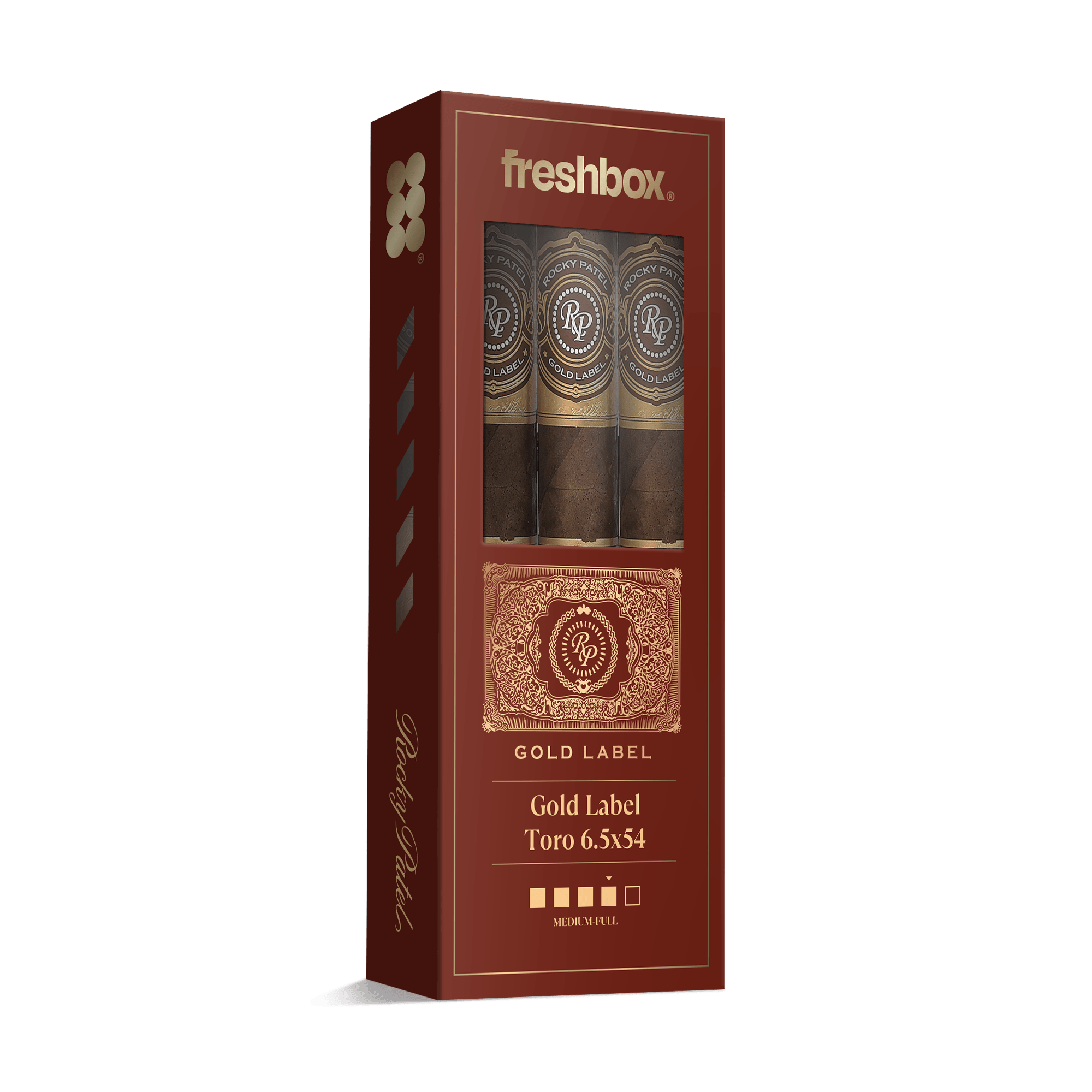Rocky Patel Gold Label Toro 6.5x54 FreshBox | 3-Pack