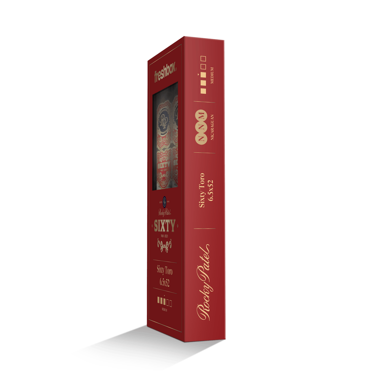 Rocky Patel Sixty Toro 6.5x52 FreshBox | Cigar 3-Pack - Liquor Boutique