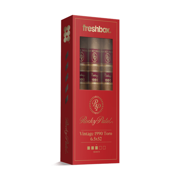 Rocky Patel Vintage 1990 Toro 6.5x52 FreshBox | Cigar 3-Pack - Liquor Boutique
