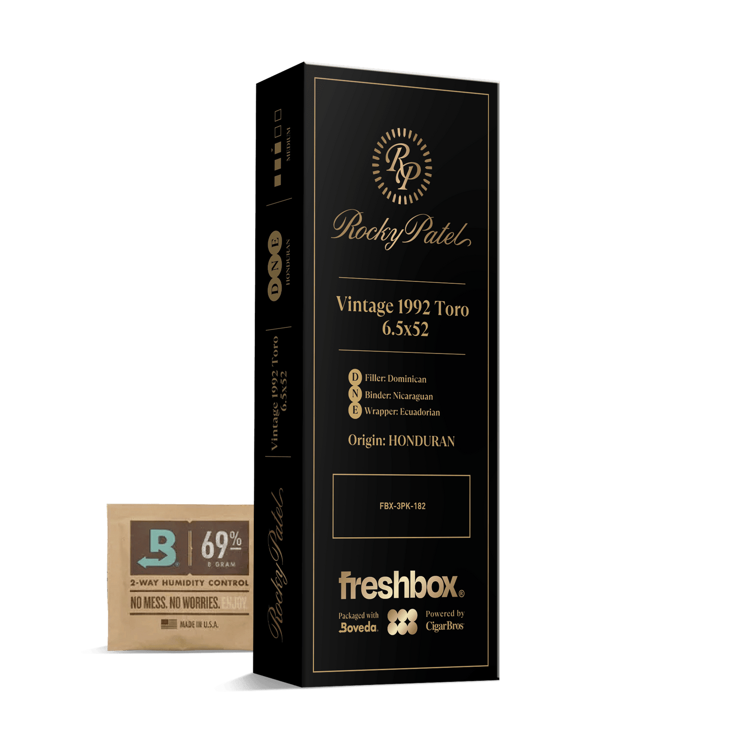 Rocky Patel Vintage 1992 Toro 6.5x52 FreshBox | Cigar 3-Pack - Liquor Boutique