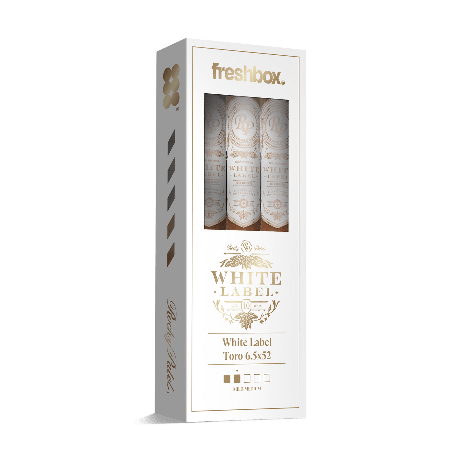 Rocky Patel White Label Toro 6.5x52 FreshBox | Cigar 3-Pack - Liquor Boutique