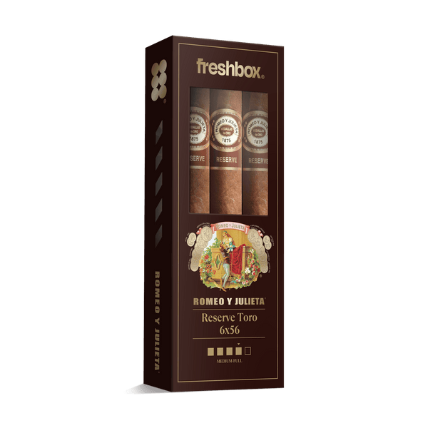 Romeo Y Julieta Reserve Toro 6x56 FreshBox | Cigar 3-Pack - Liquor Boutique