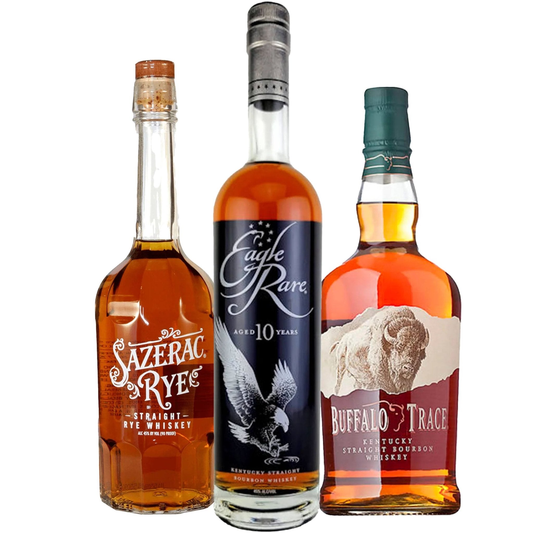 Sazerac Rye, Eagle Rare 10 Year, & Buffalo Trace Whiskey Bundle - Liquor Boutique