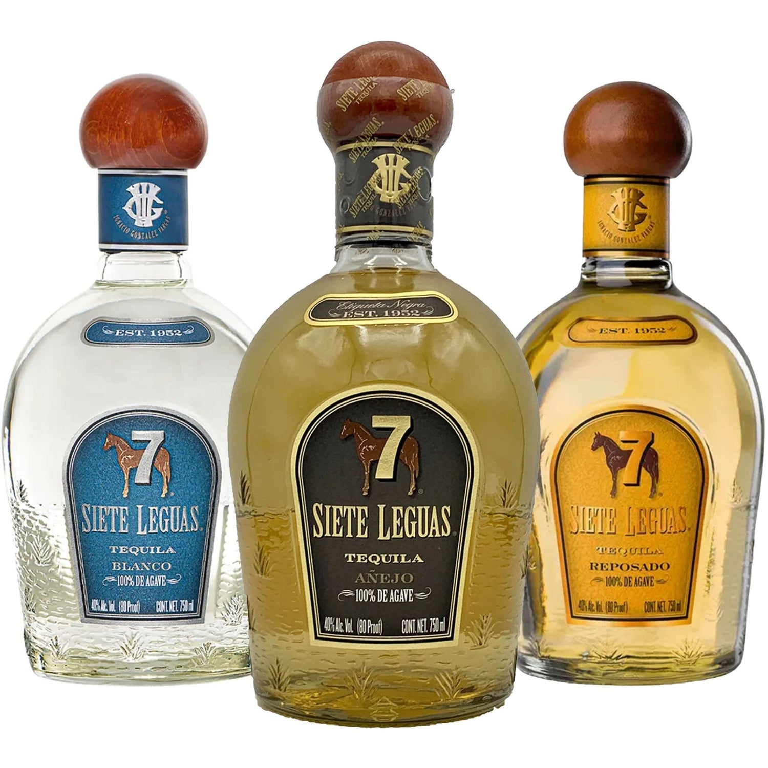 Siete Leguas Blanco, Reposado, & Añejo Tequila Bundle - Liquor Boutique