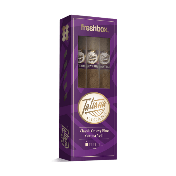 Tatiana Classic Groovy Blue Corona 6x44 FreshBox | Cigar 3-Pack - Liquor Boutique