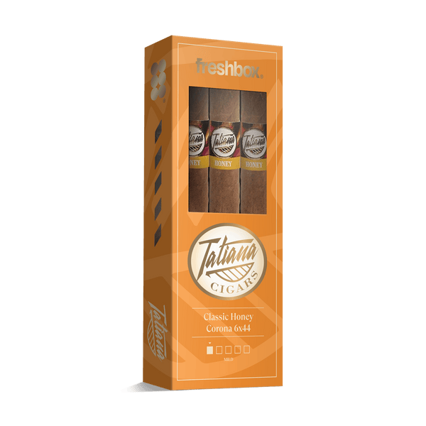Tatiana Classic Honey Corona 6x44 FreshBox | Cigar 3-Pack - Liquor Boutique