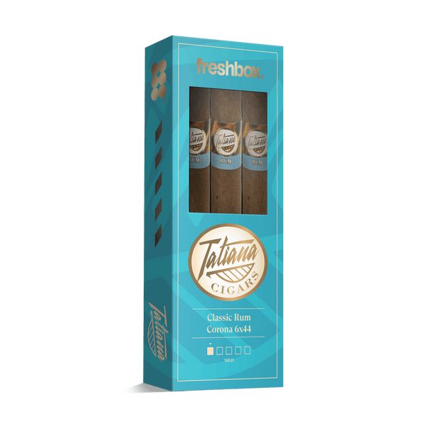 Tatiana Classic Rum Corona 6x44 FreshBox | Cigar 3-Pack - Liquor Boutique