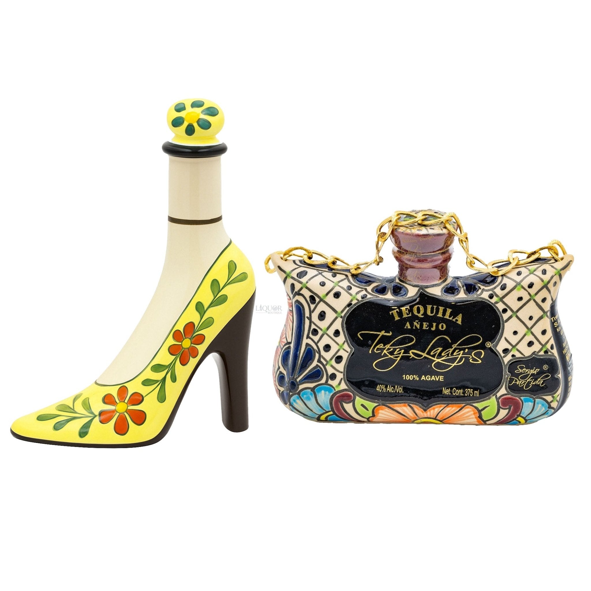 Teky Lady's High Heels & Purse Anejo Tequila Bundle 375ml - Liquor Boutique