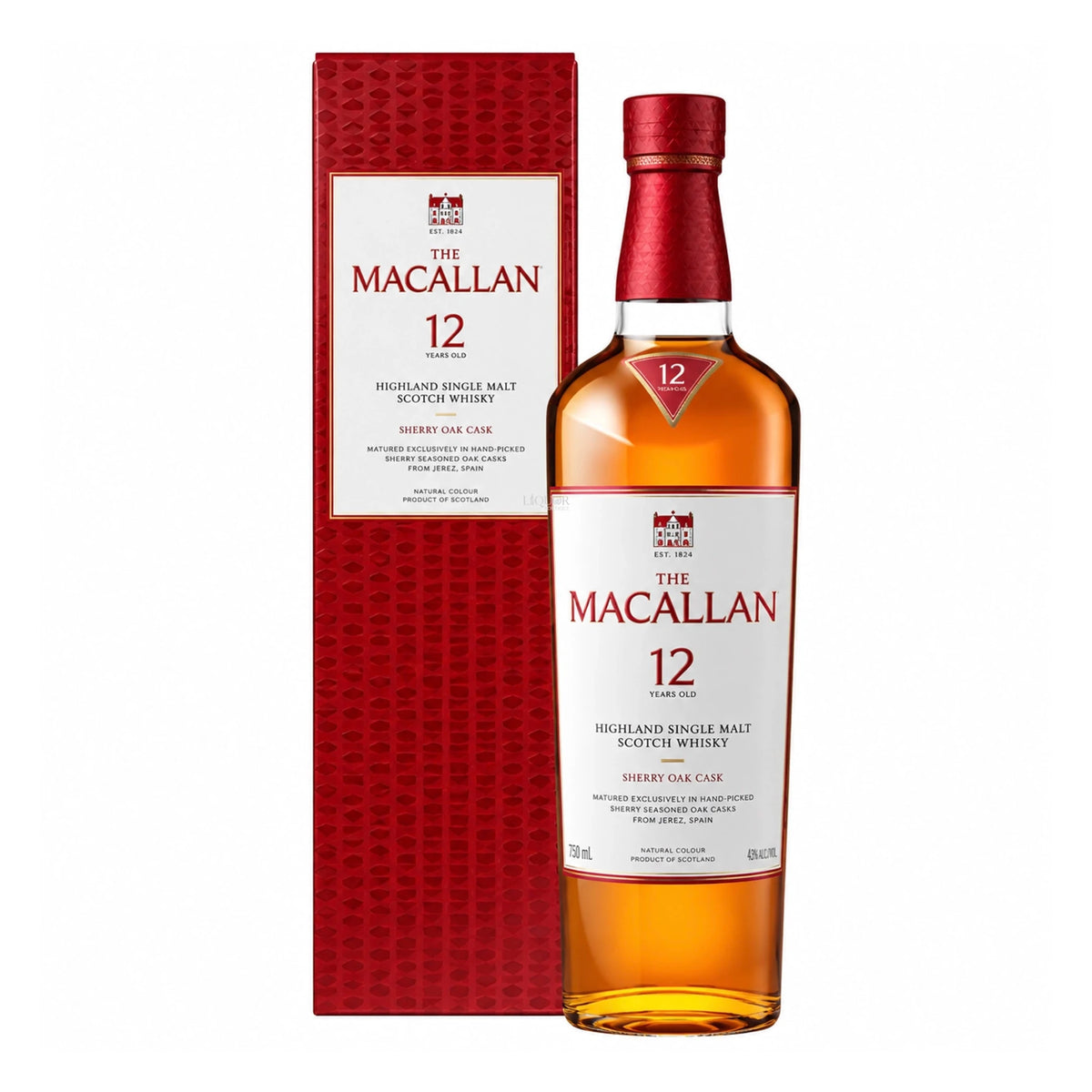 The Macallan 12 Years Old Sherry Oak Cask Scotch Whisky 750ml - Liquor Boutique