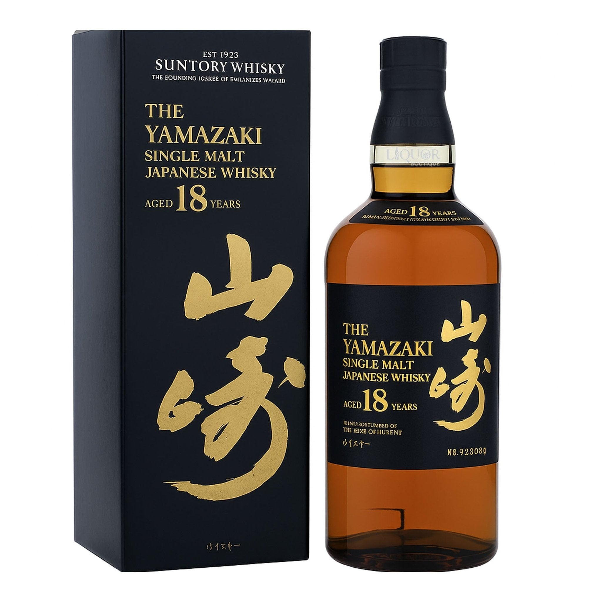 The Yamazaki Aged 18 Years Single Malt Japanese Whisky - Liquor Boutique
