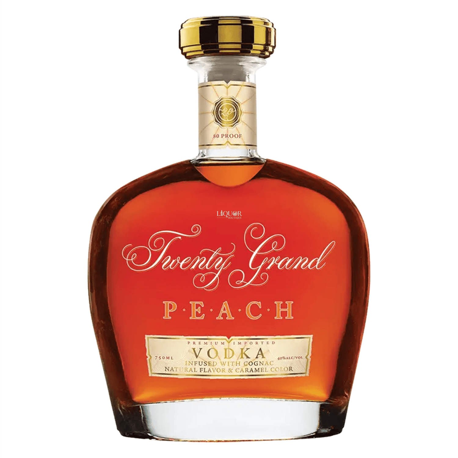 Twenty Grand Peach Vodka 750ml - Liquor Boutique