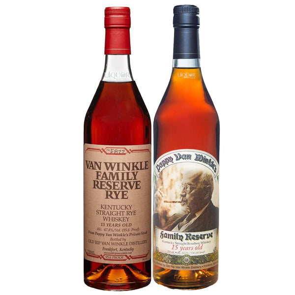 Van Winkle Family Reserve 13 Year Old Straight Rye & Pappy Van Winkle 15 Year Family Reserve Bundle - Liquor Boutique