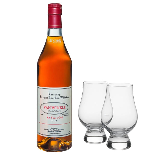 Van Winkle Special Reserve 12 Year Old Lot B Bourbon Whiskey with Glencairn Glass Set - Liquor Boutique