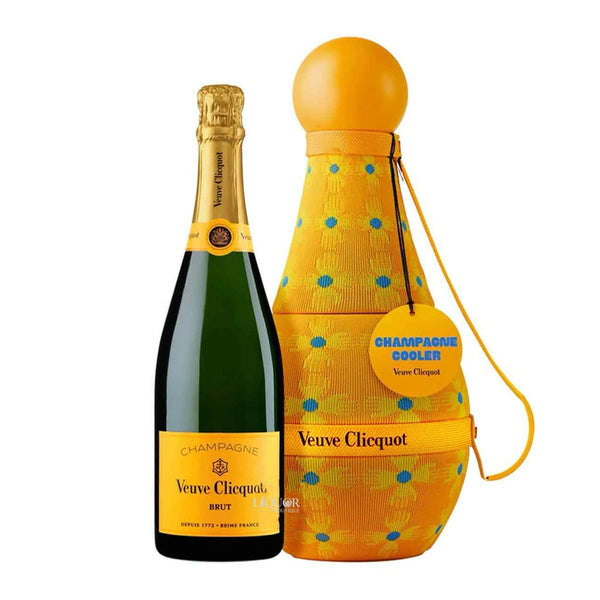 Veuve Clicquot Brut Yellow Label Yinka Ilori Sun Totem Cooler Gift Box - Liquor Boutique
