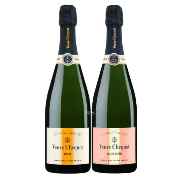 Veuve Clicquot Rich & Rich Rosé Duo Bundle 750ml - Liquor Boutique