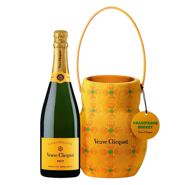 Veuve Clicquot Yellow Label Brut Champagne with Sun Club Cooler Bucket - Liquor Boutique
