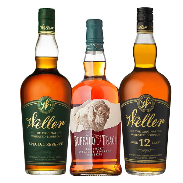 Weller Special Reserve, Buffalo Trace, & Weller 12 Year Whiskey Bundle 750ml - Liquor Boutique