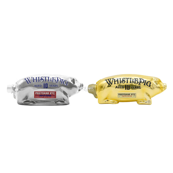 WhistlePig 10 Year PiggyBank Rye Red, White, & Blue & Gold Edition Bundle 1L - Liquor Boutique