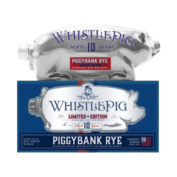 WhistlePig 10 Year PiggyBank Rye “White, Red, & Blue” Limited Edition 1L - Liquor Boutique