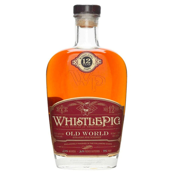 WhistlePig Old World Rye 12 Year Whiskey - Liquor Boutique