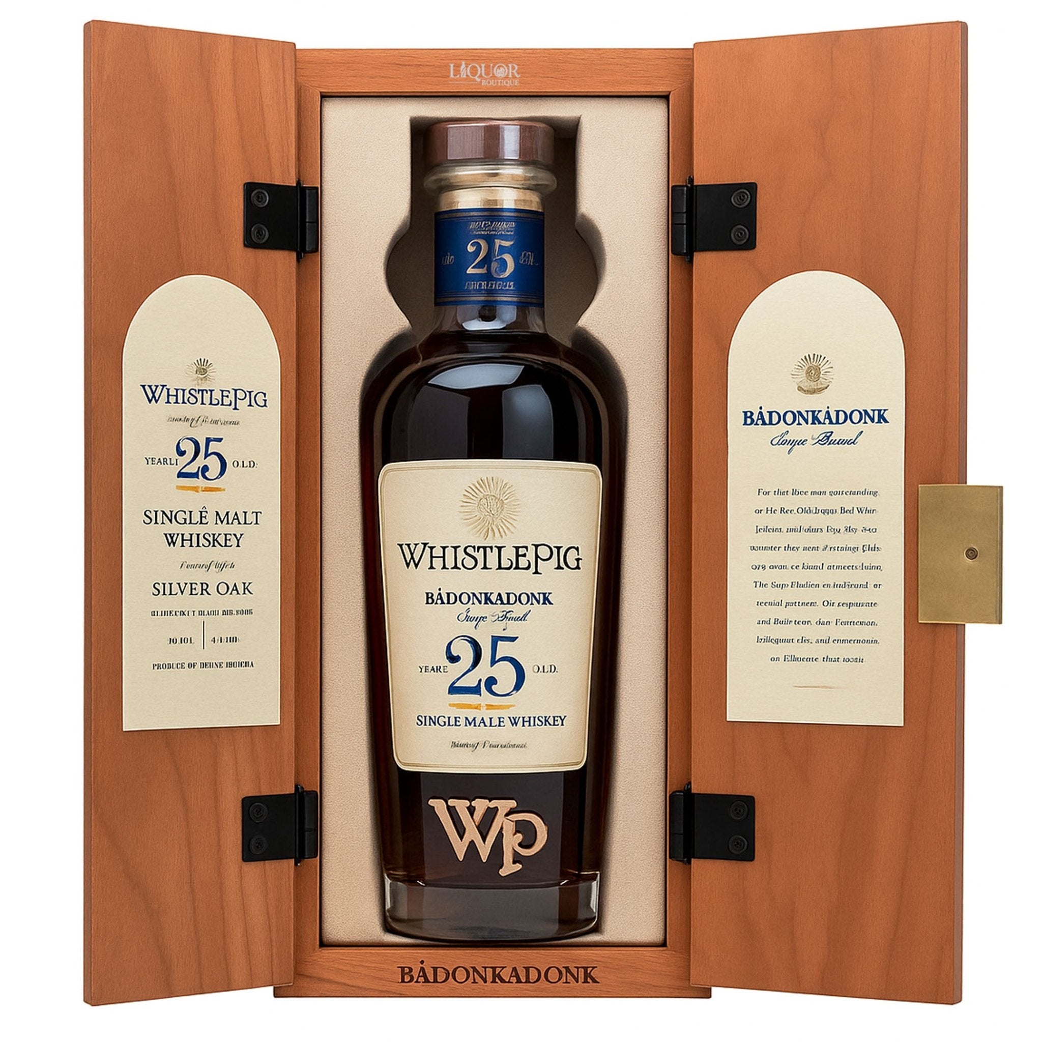 WhistlePig The Badonkadonk 25 Year Single Malt Whiskey 750ml - Liquor Boutique