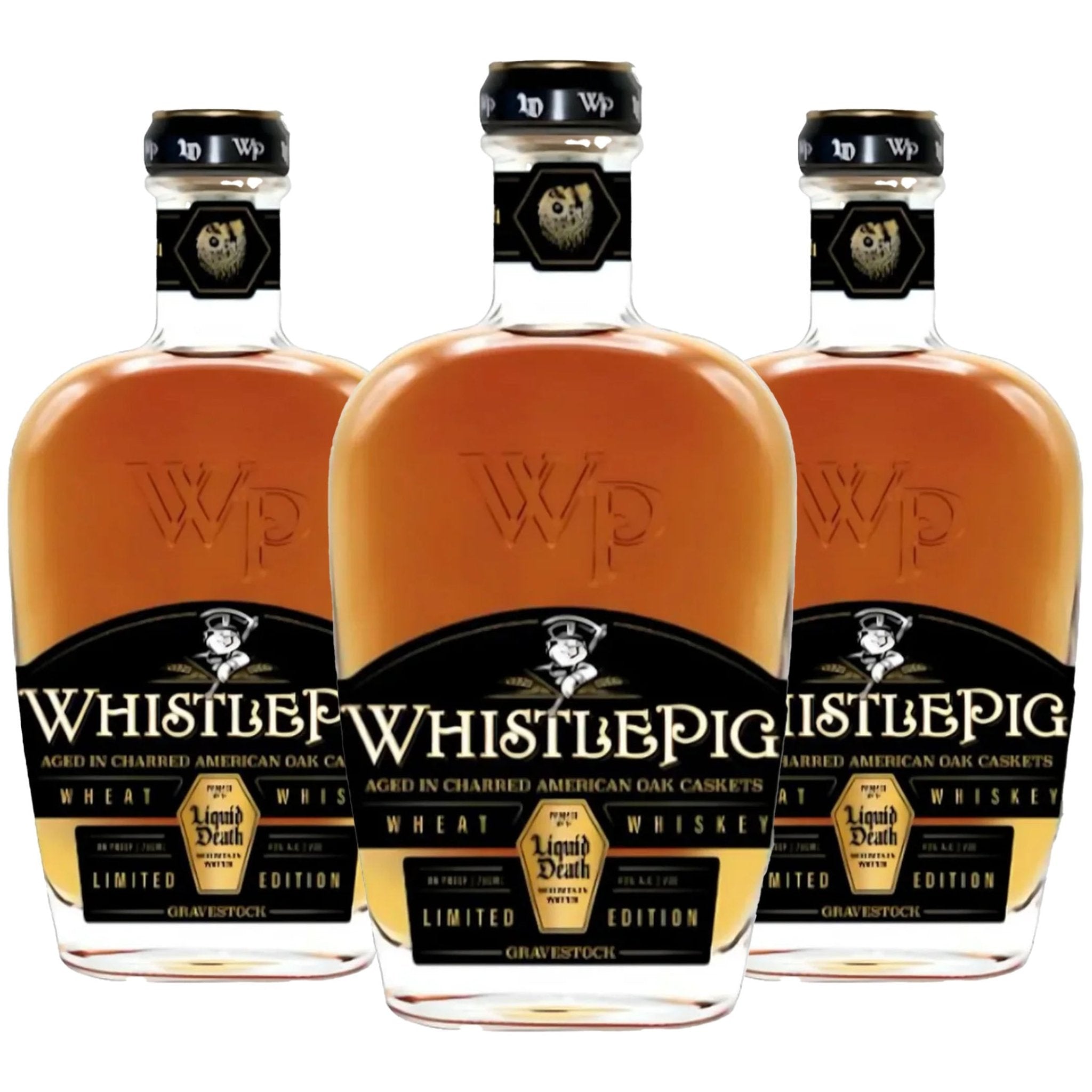 WhistlePig x Liquid Death Gravestock Wheat Whiskey Limited Edition 750ml - Liquor Boutique