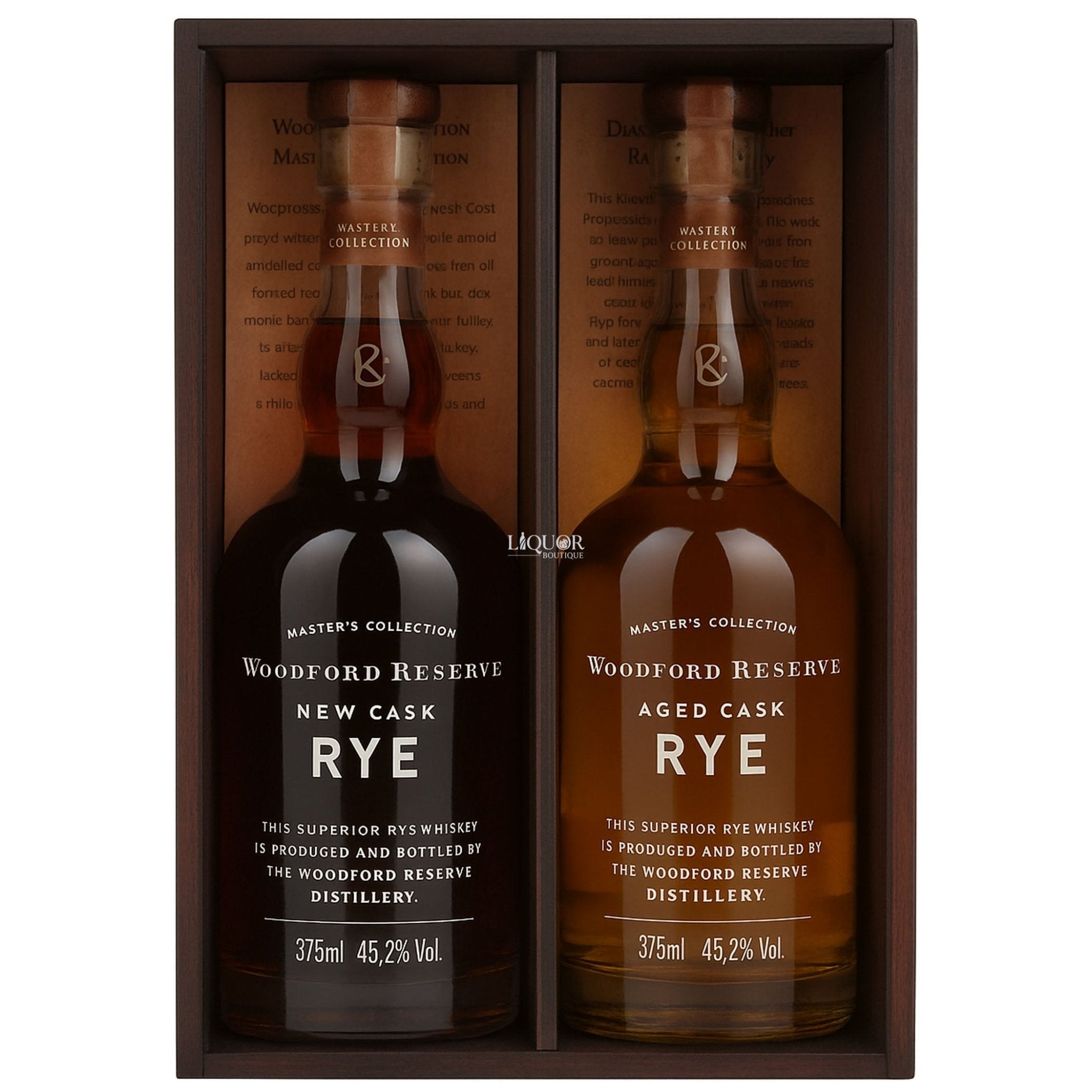 Woodford Reserve Master's Collection New Cask Rye & Aged Cask Rye Set 375ml - Liquor Boutique