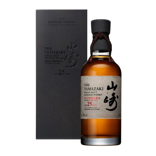 Yamazaki 25 Year Mizunara Japanese Whisky 700ml - Liquor Boutique