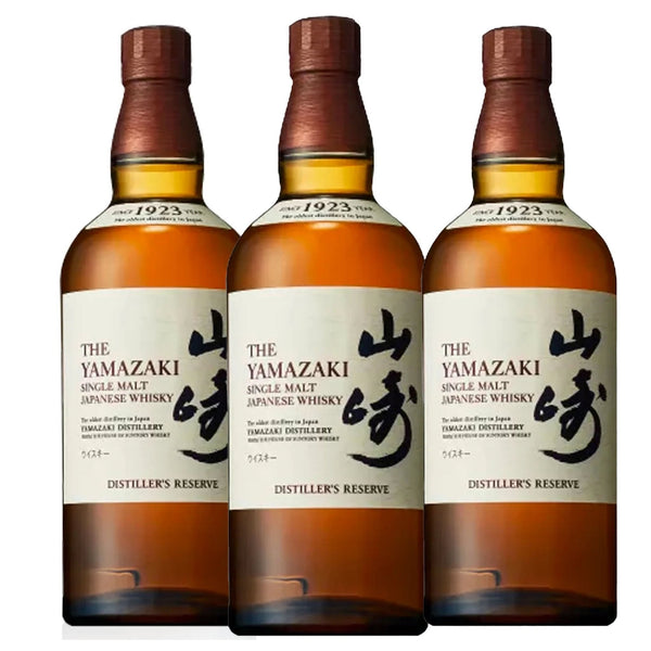 Yamazaki Distiller's Reserve Single Malt Japanese Whiskey 3 Pack - Liquor Boutique