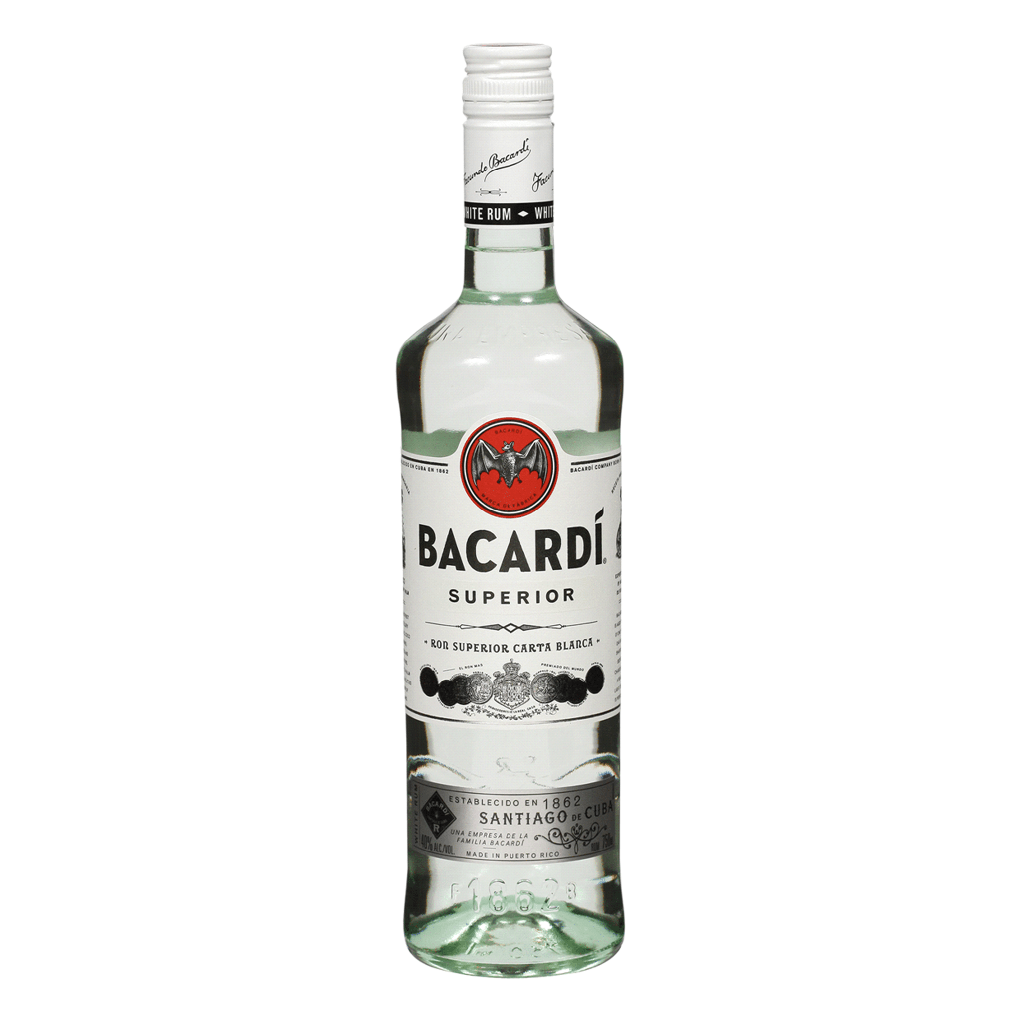 Bacardi Superior Rum 750ml - Liquor Boutique