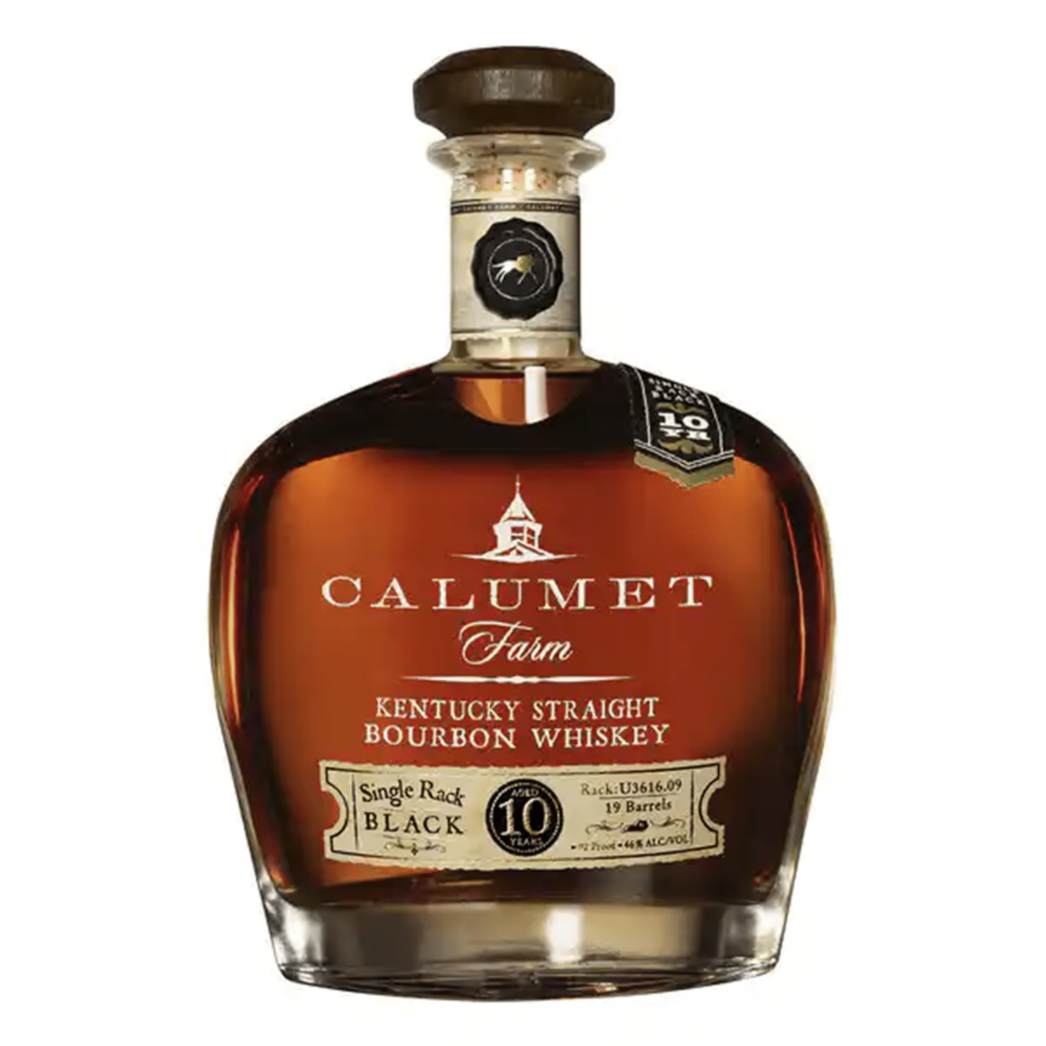 Calumet Farm 10 Year Single Rack Black Kentucky Bourbon Whiskey - Liquor Boutique