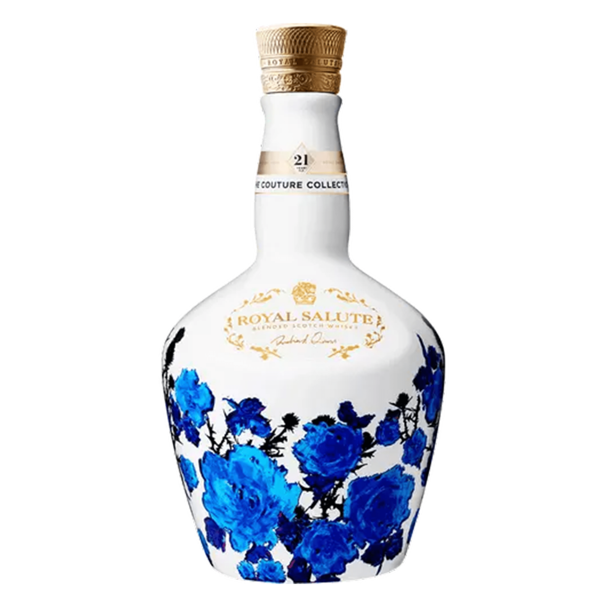 Chivas Royal Salute 21 Year Richard Quinn Edition Scotch Whisky (White Bottle) - Liquor Boutique