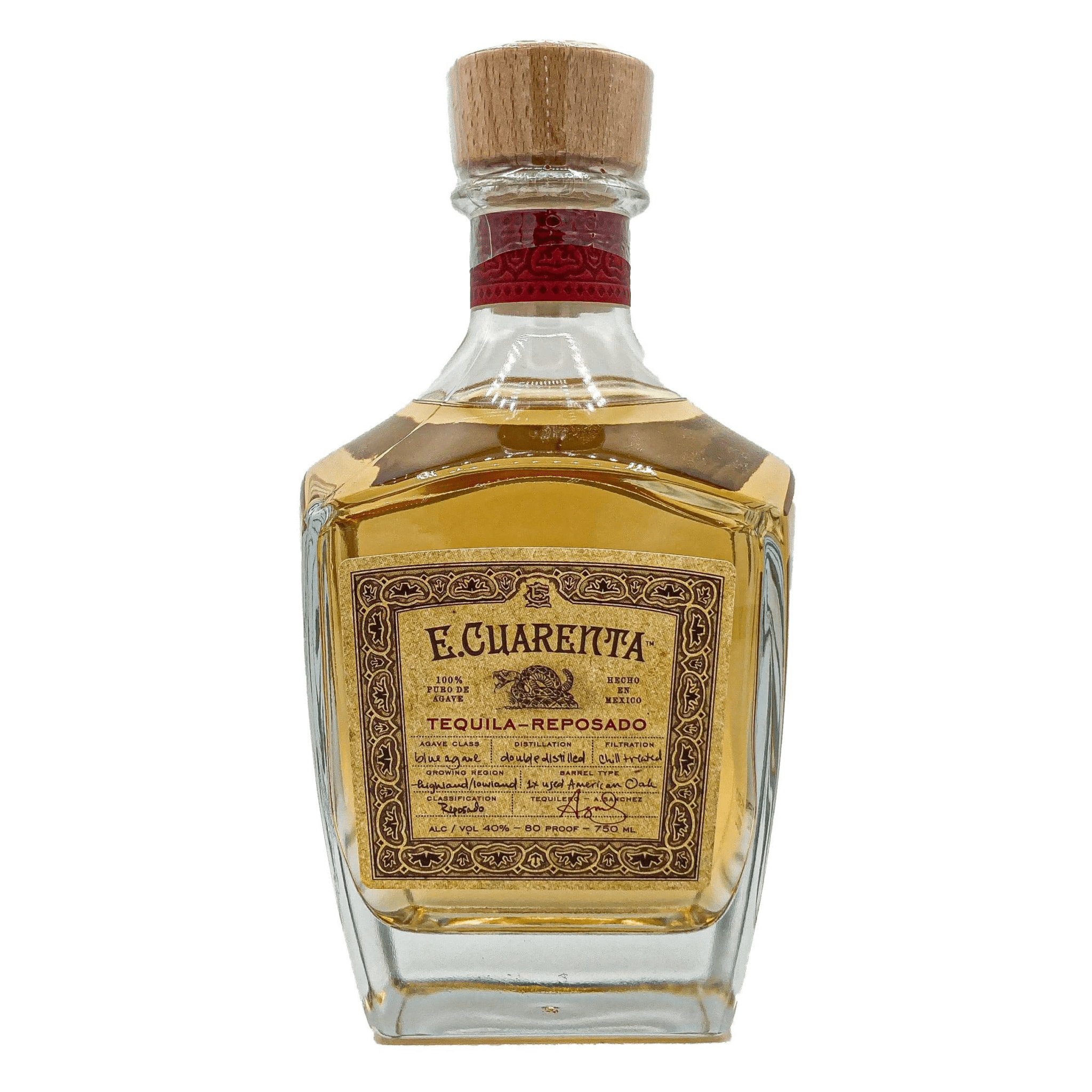 El Cuarenta Reposado Tequila - Liquor Boutique