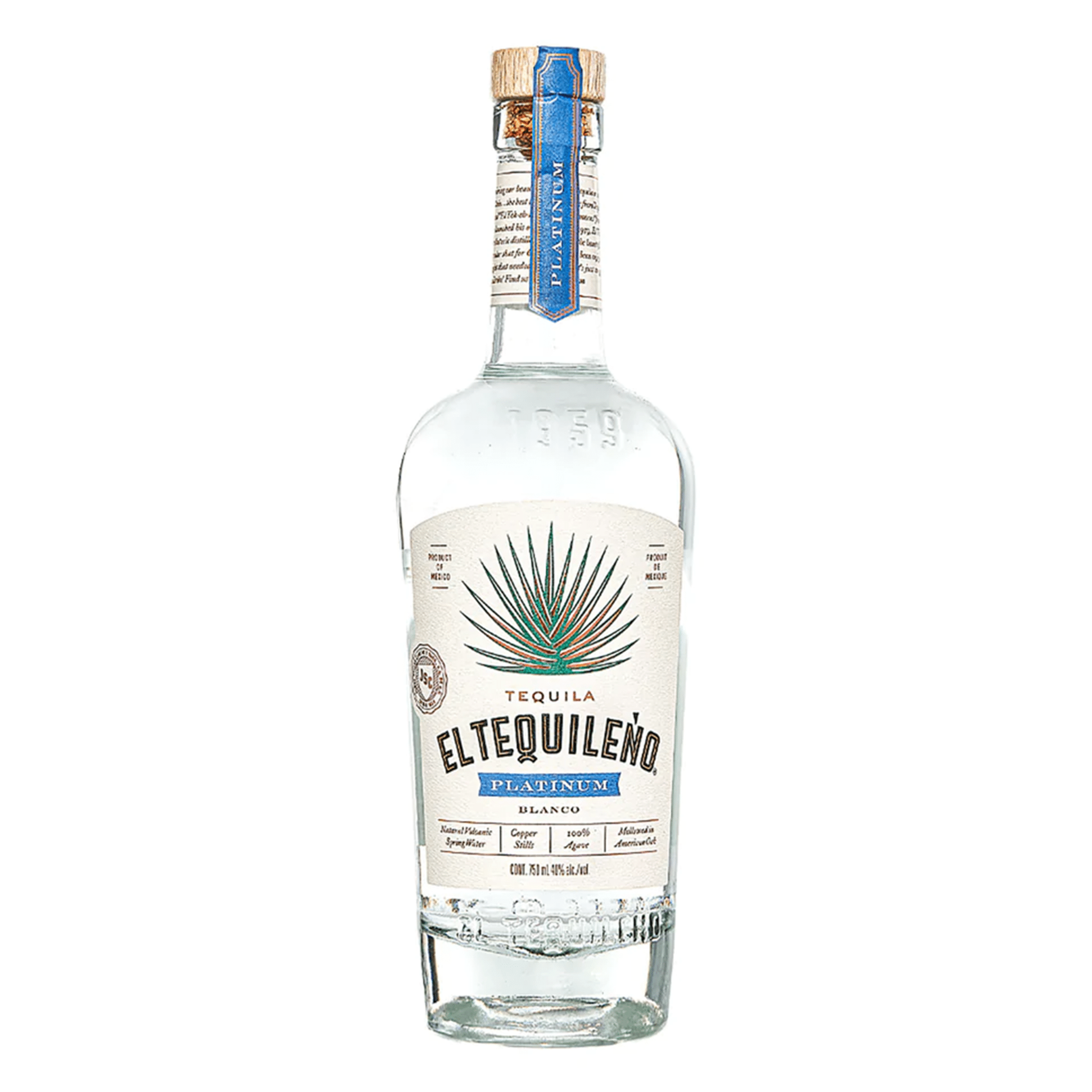 El Tequileno Platinum Blanco Tequila - Liquor Boutique