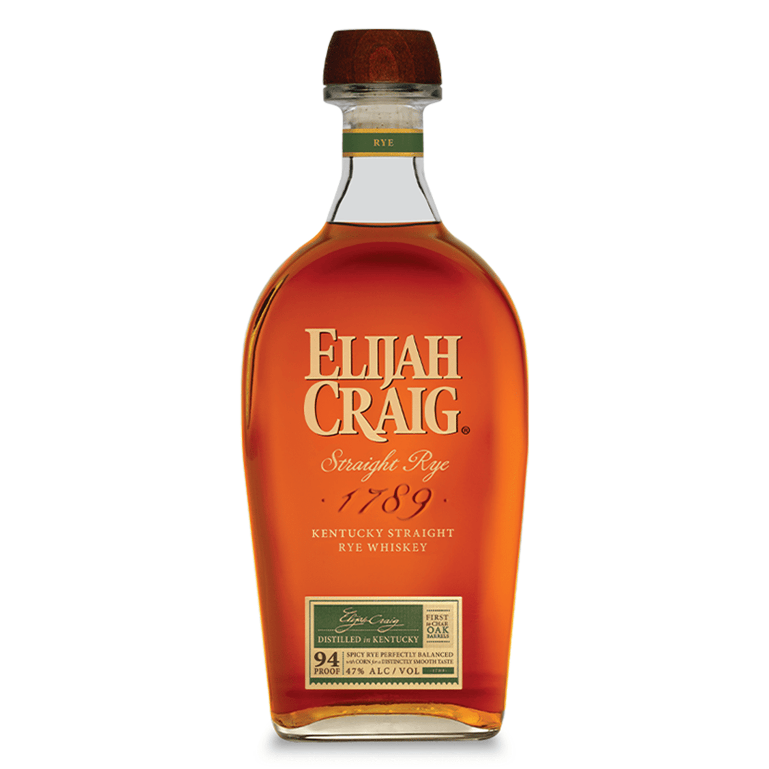 Elijah Craig Kentucky Straight Rye Whiskey - Liquor Boutique