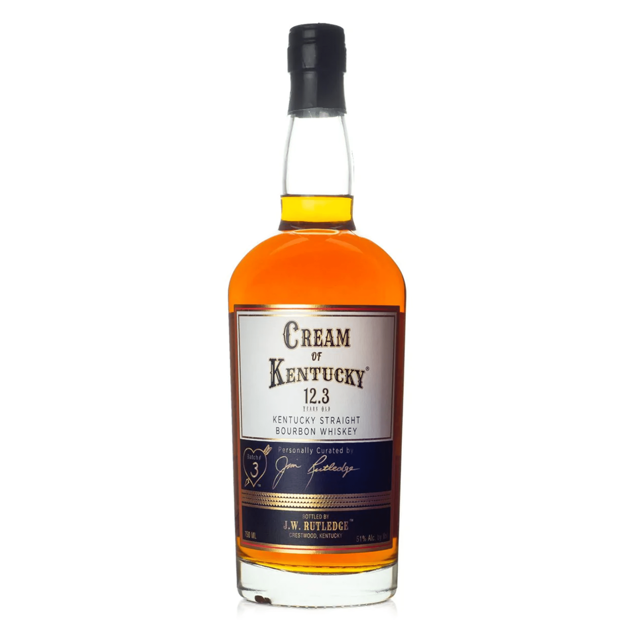 J.W. Rutledge Cream of Kentucky 11.5 Years Old Bourbon Whiskey - Liquor Boutique