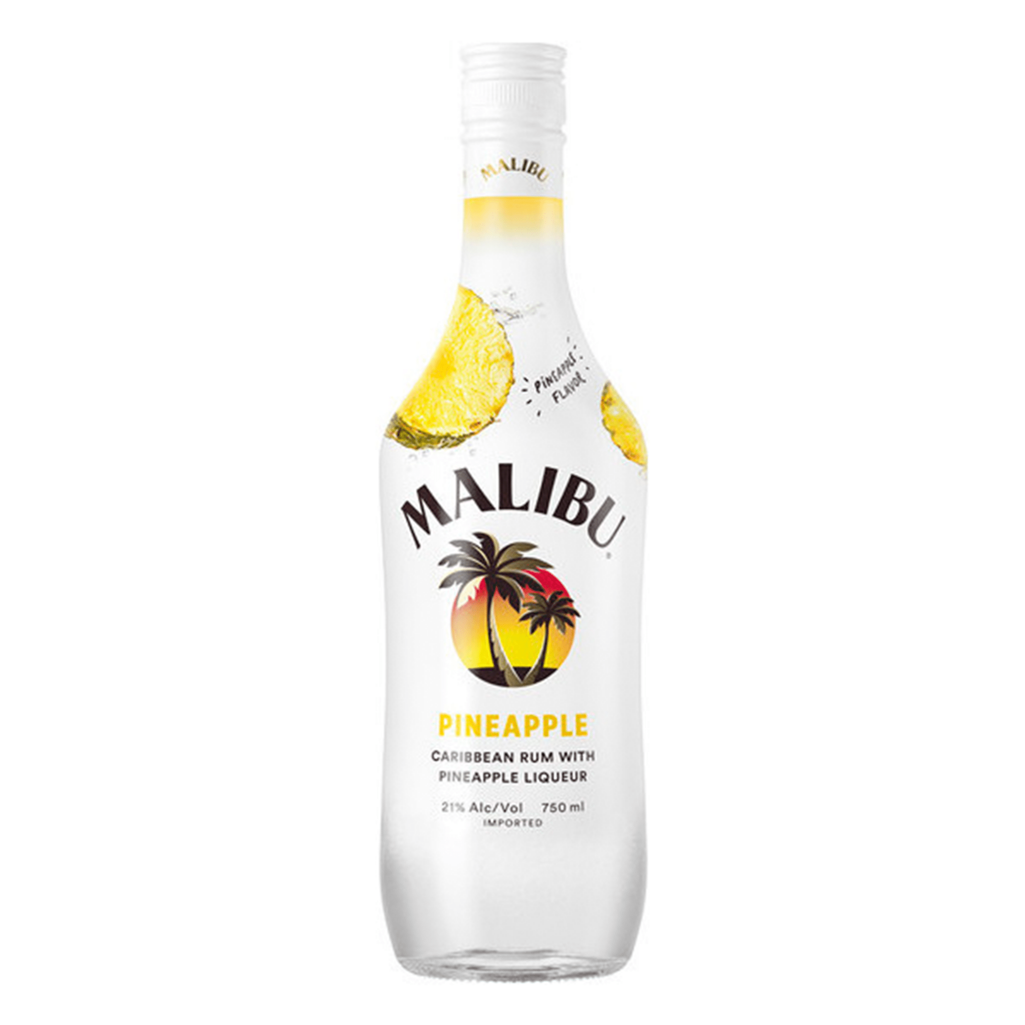 Malibu Pineapple Caribbean Rum 750ml - Liquor Boutique