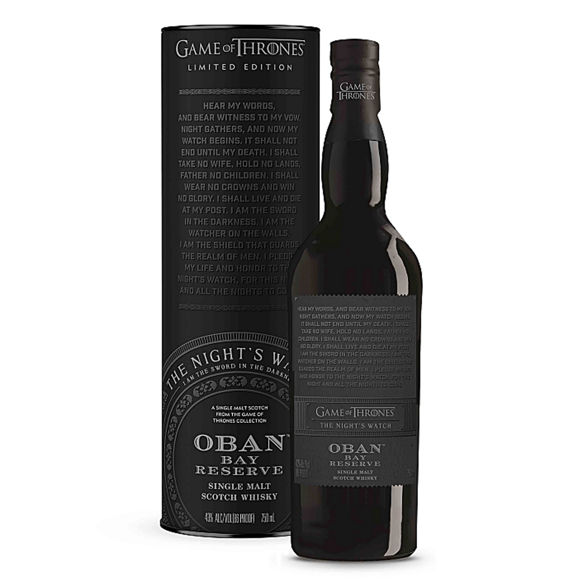 Oban Bay Reserve Game of Thrones "The Night's Watch" Scotch Whisky - Liquor Boutique