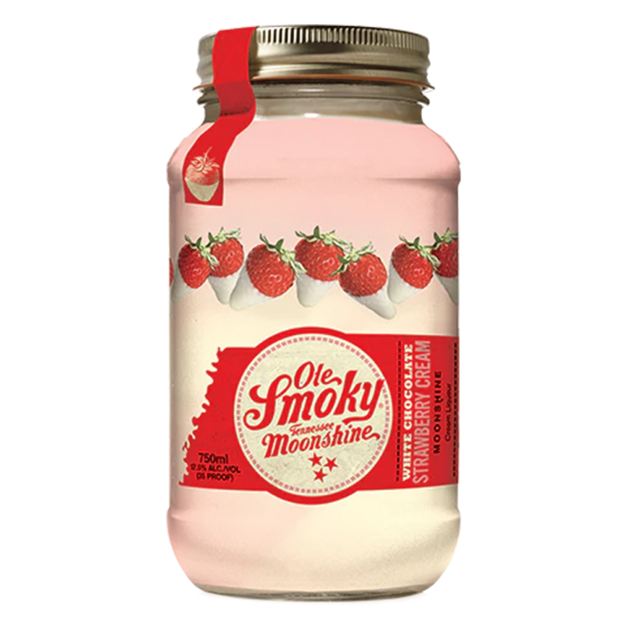 Ole Smoky Moonshine White Chocolate Strawberry Cream - Liquor Boutique