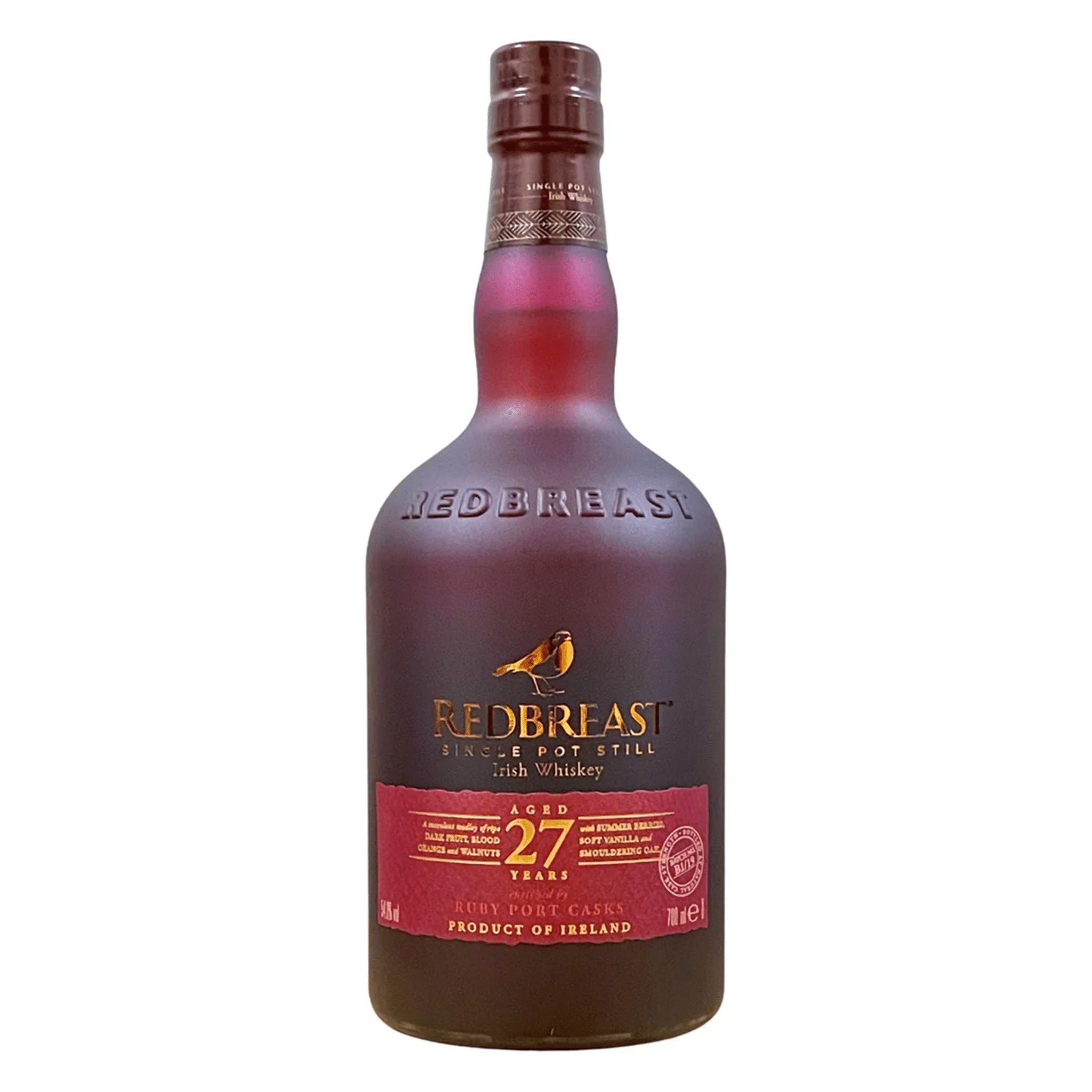 Redbreast 27 Year Ruby Port Casks Single Pot Still Irish Whiskey - Liquor Boutique