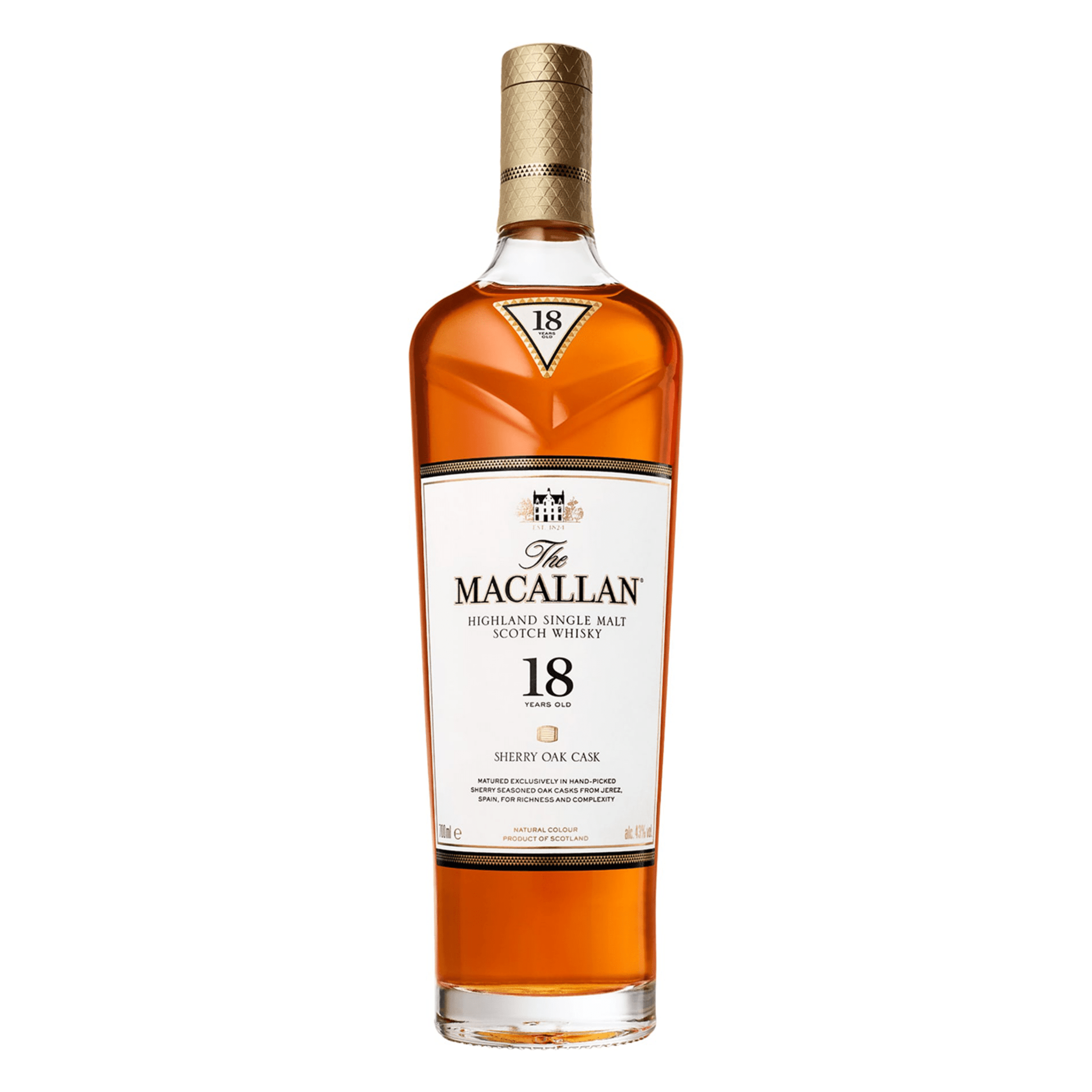 The Macallan 18 Years Old Sherry Oak Cask Scotch Whisky - Liquor Boutique