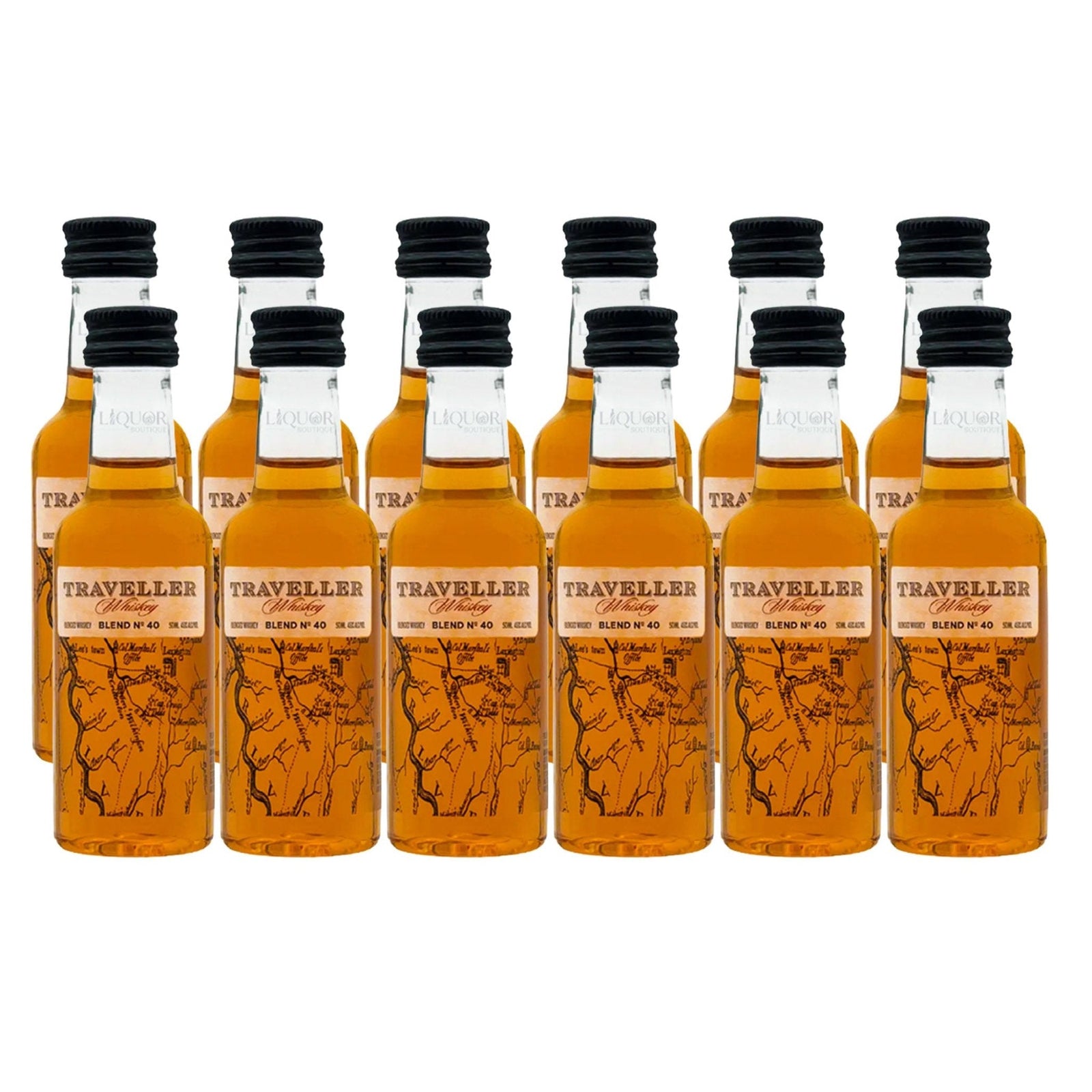 Traveller Blend No.40 Whiskey 12 Pack 50ml - Liquor Boutique