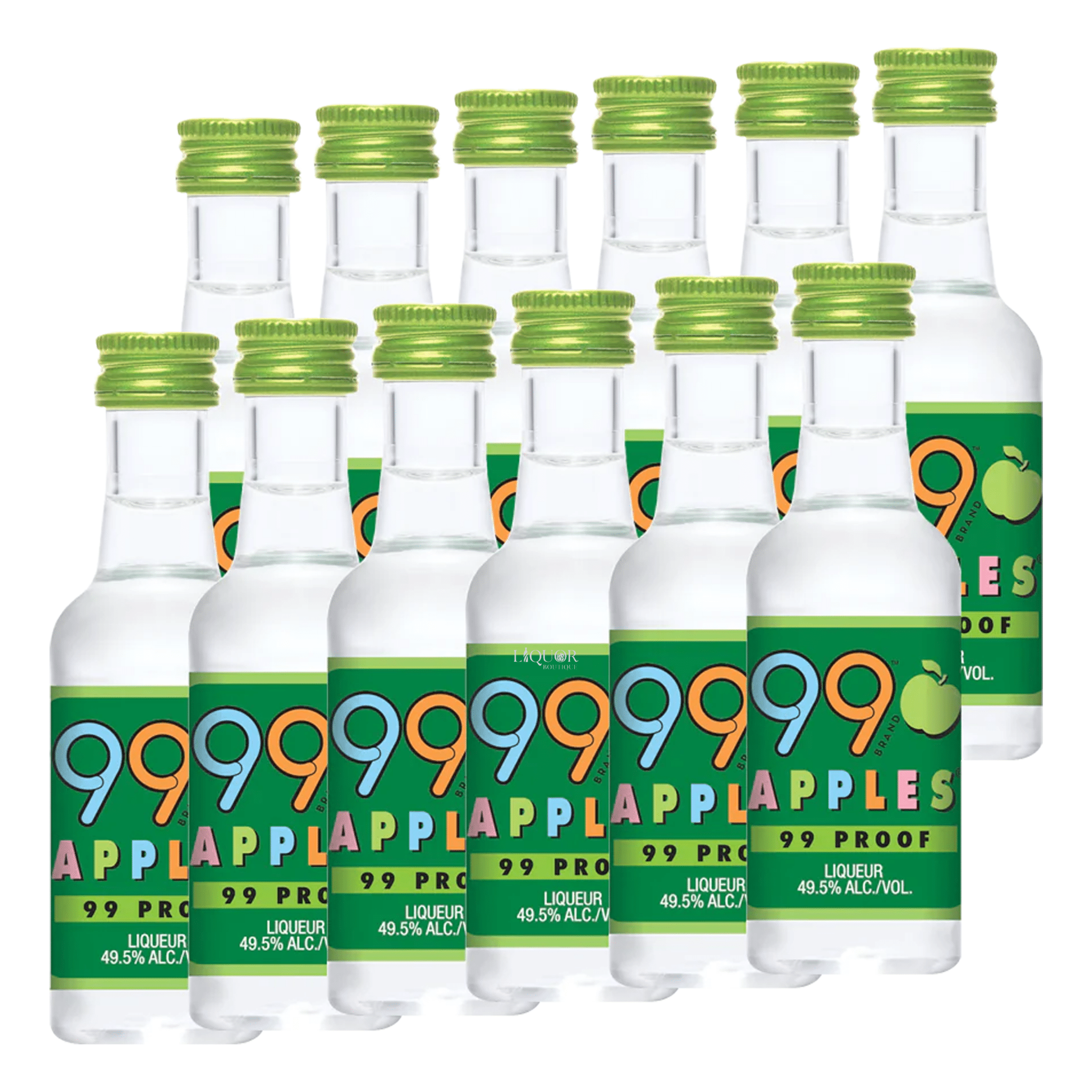 99 Apple Schnapps 12 Pack 50ml - Liquor Boutique