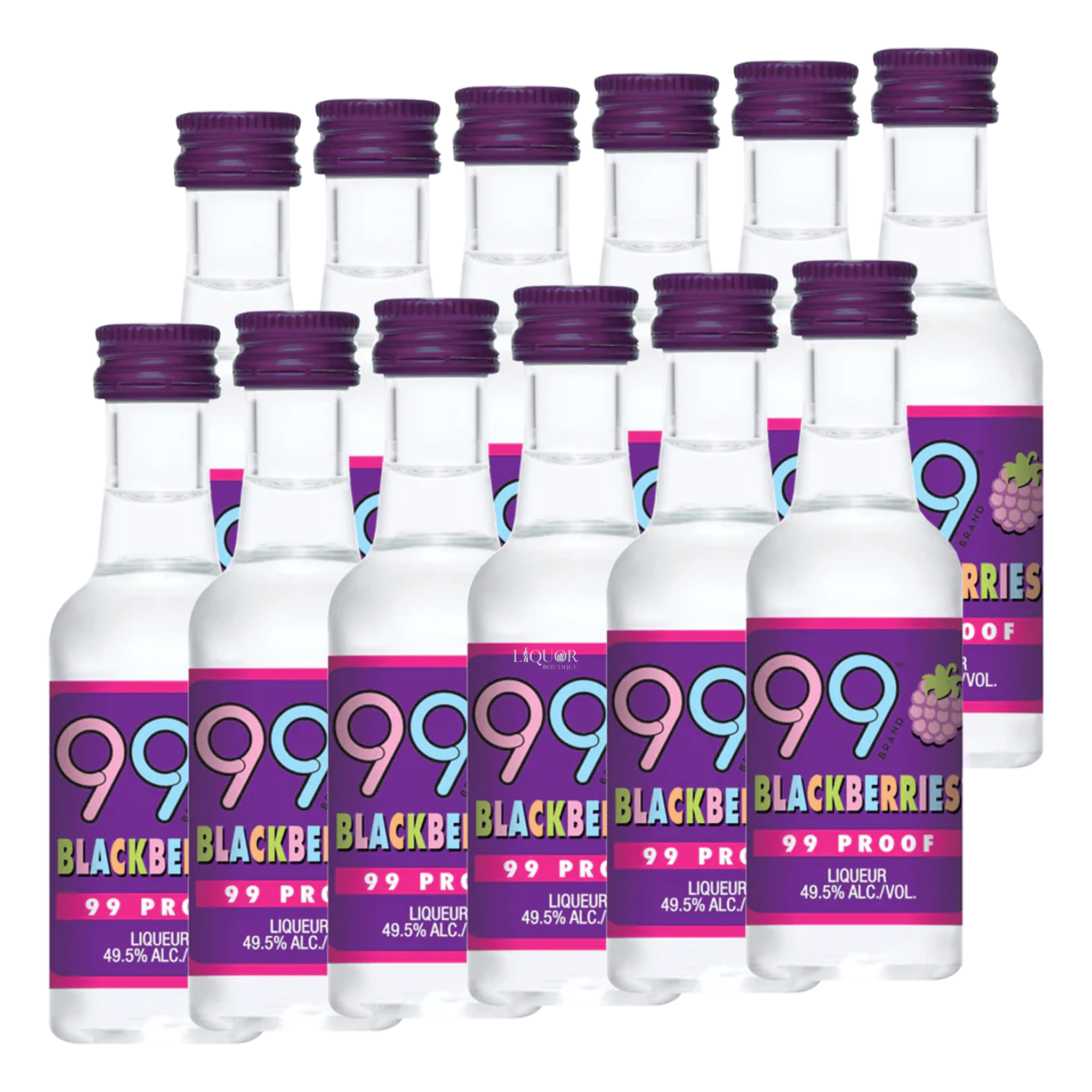 99 Black Berries 12 Pack 50ml - Liquor Boutique