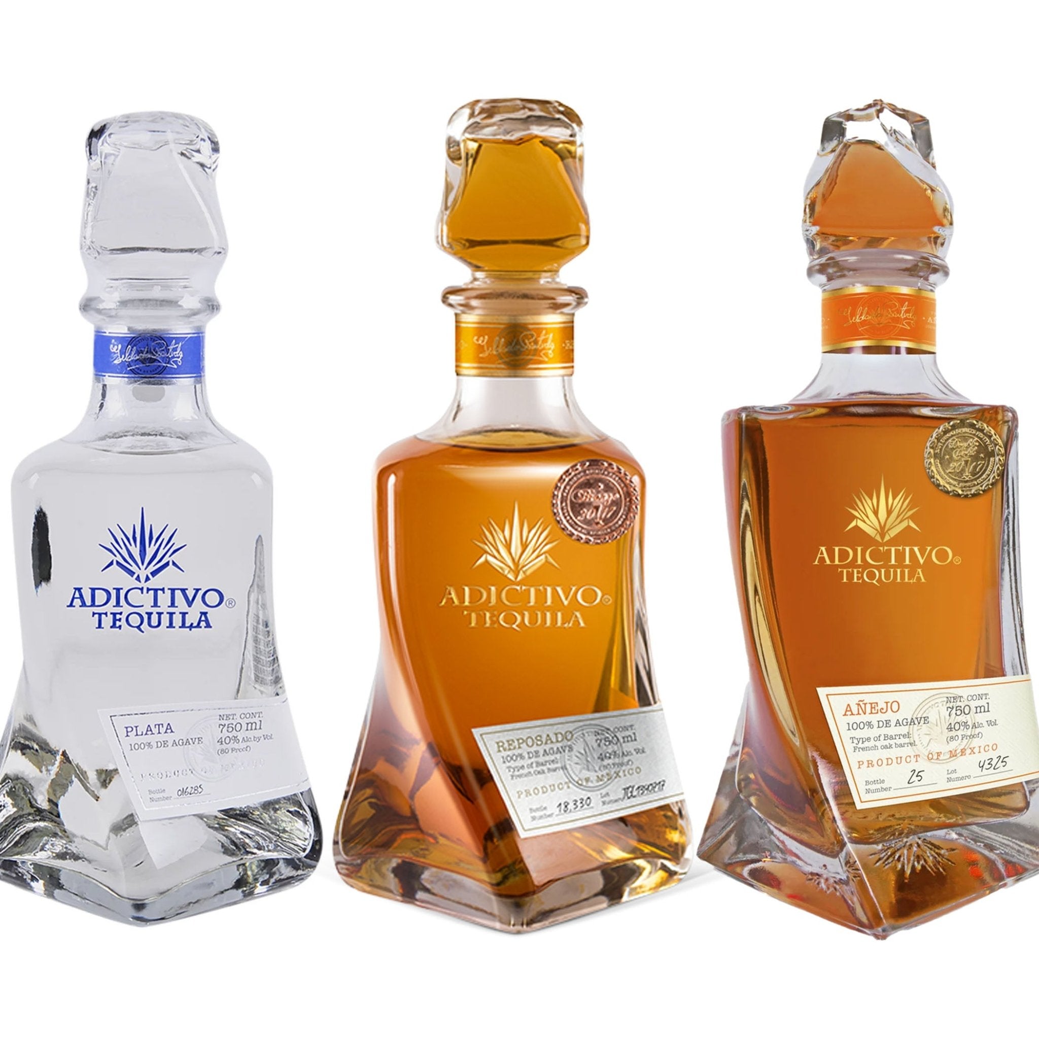 Adictivo Plata, Reposado, & Anejo Tequila Bundle - Liquor Boutique