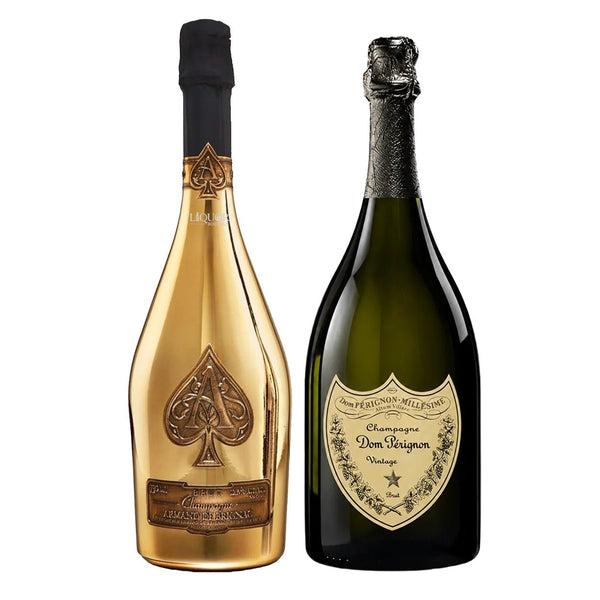 Armand de Brignac Ace of Spades Brut Gold & Dom Pérignon Vintage Champagne Bundle 750ml - Liquor Boutique