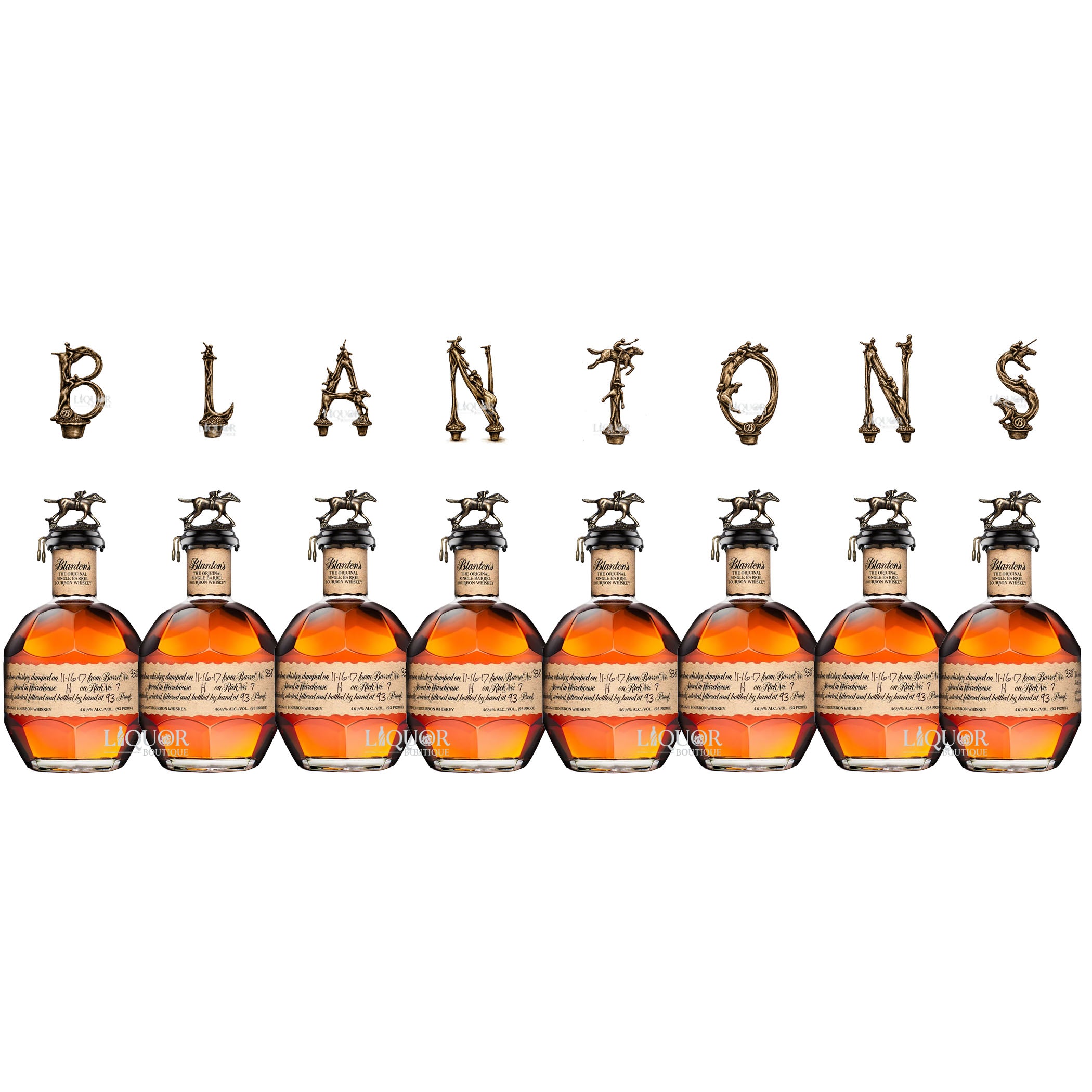 Blanton's Single Barrel Full Set Horse Collection 8 Pack – Liquor