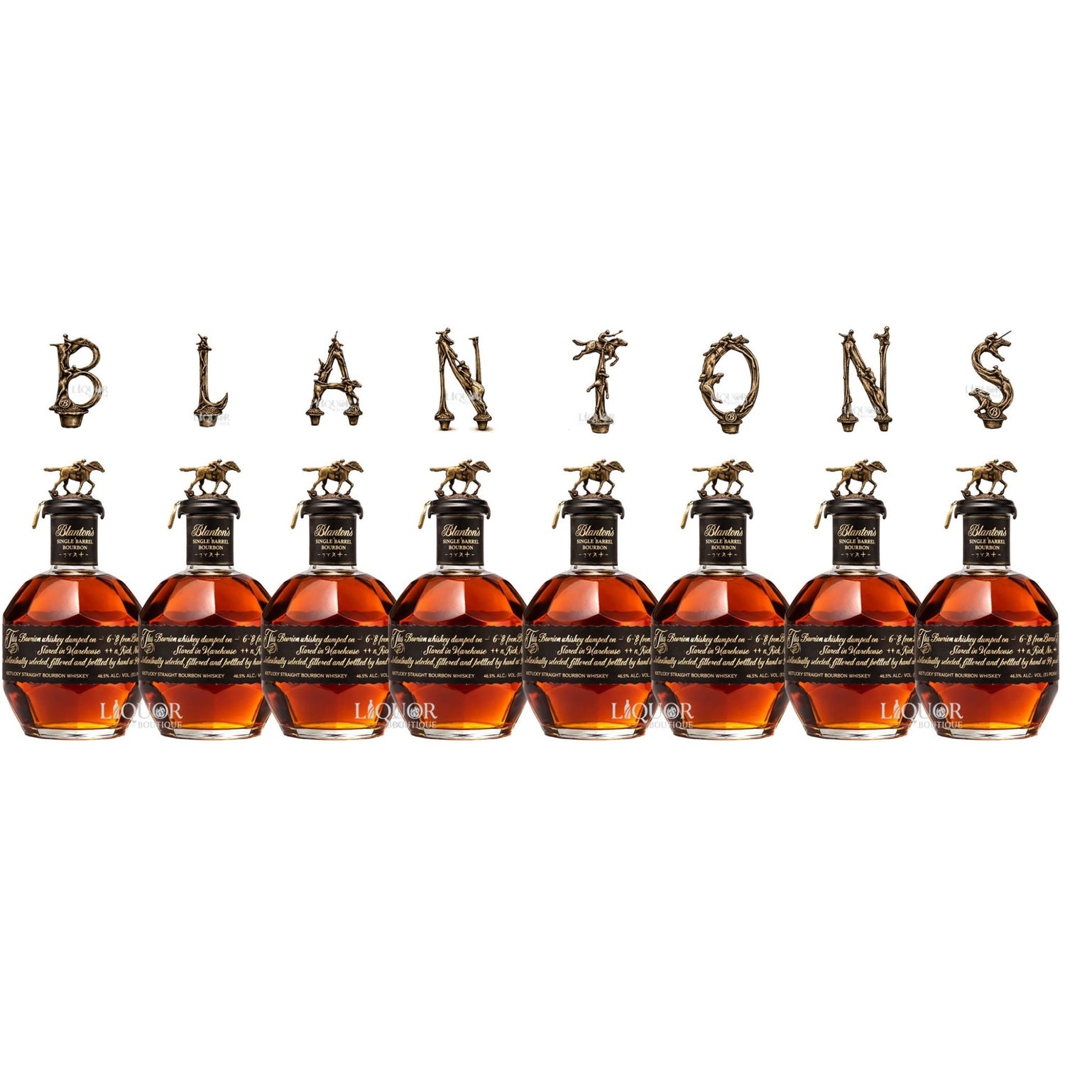 Blanton’s Black Edition Full Set Horse Collection 8 Pack - Liquor Boutique
