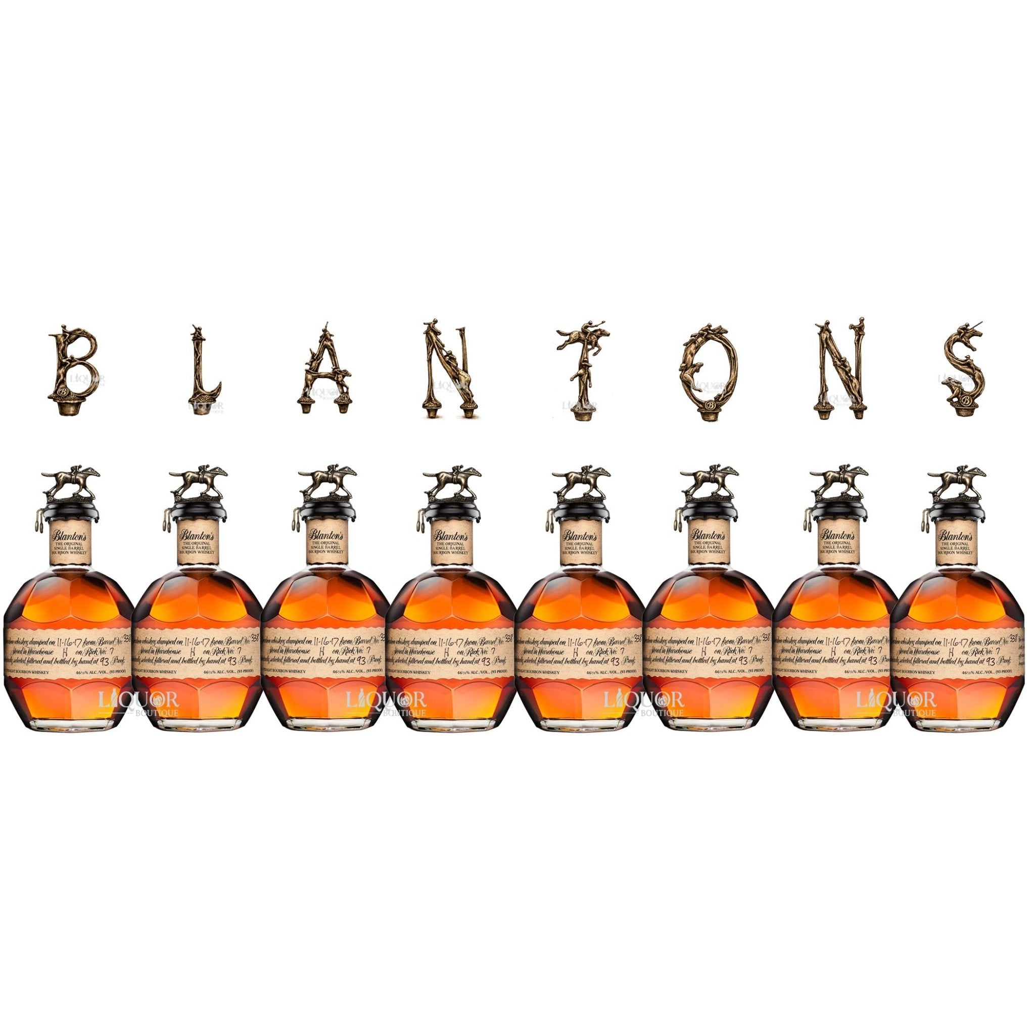 Blanton's Single Barrel Full Set Horse Collection 8 Pack – Liquor