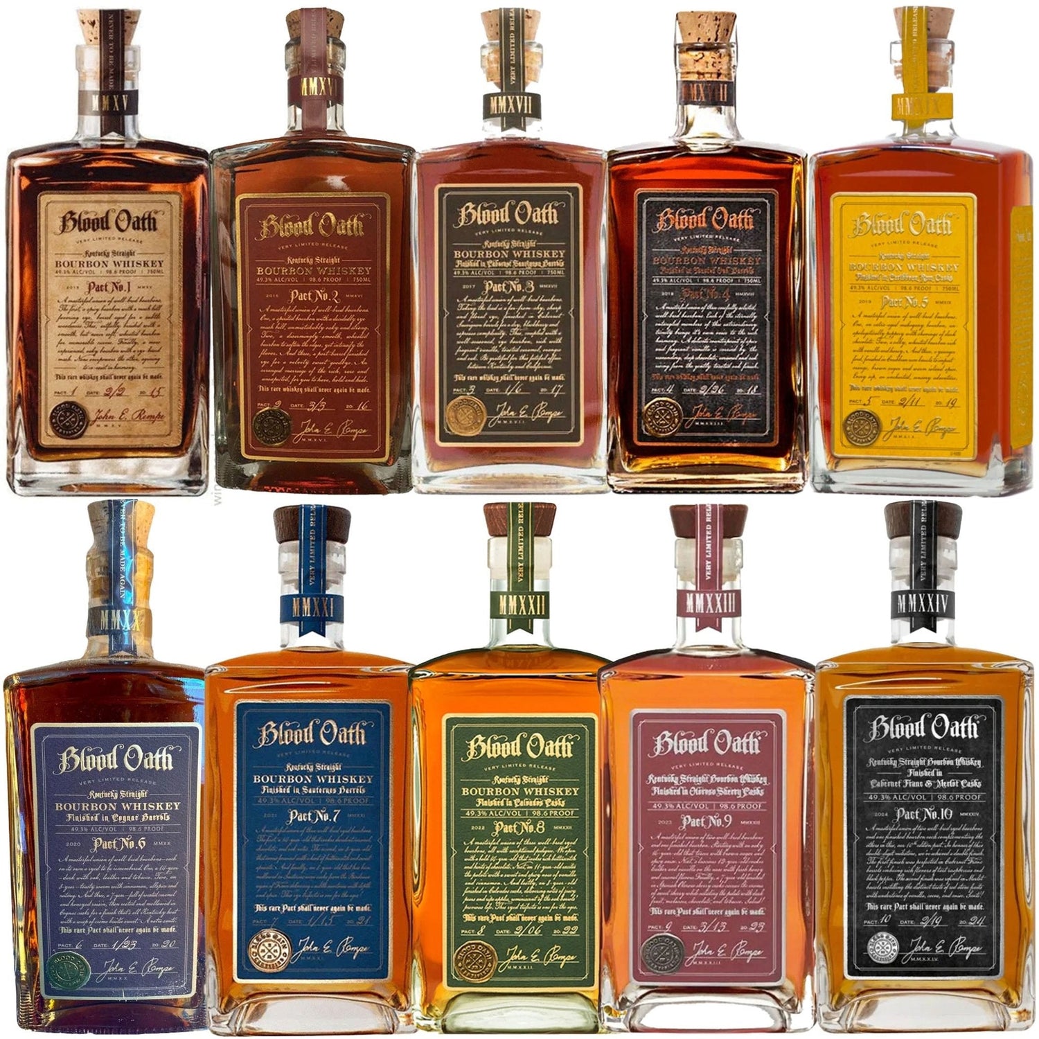 Blood Oath Pact No.1-10 Bourbon Whiskey Bundle - Liquor Boutique